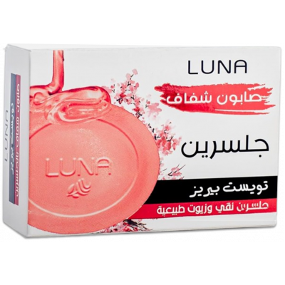 LUNA GLYCERIN TRANSPARENT SOAP WITH TWIST BERRIES NATURAL OILS 100 GM